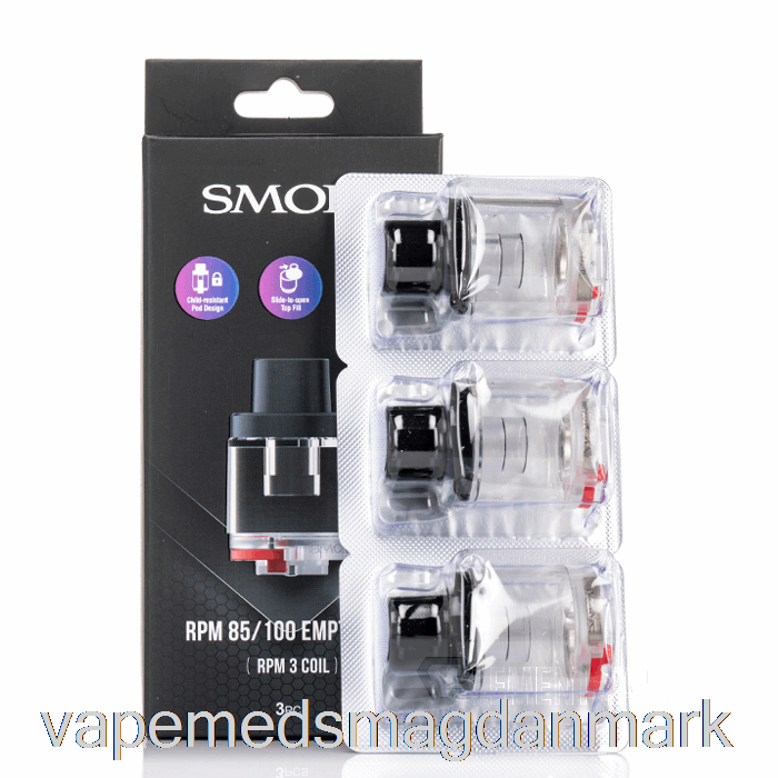 Vape Med Smag Smok Rpm 85/100 Replacement Pods Rpm 2 Coil Pods